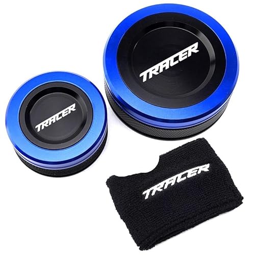 FUYRHP Ölbehälter Fluid Cap Für Y&amaha Tracer9 /GT TRCAER 900 GT 2021 2022 2023 Vorne Hinten Brems Flüssigkeit Reservoir Caps Öl Abdeckung Socke von FUYRHP