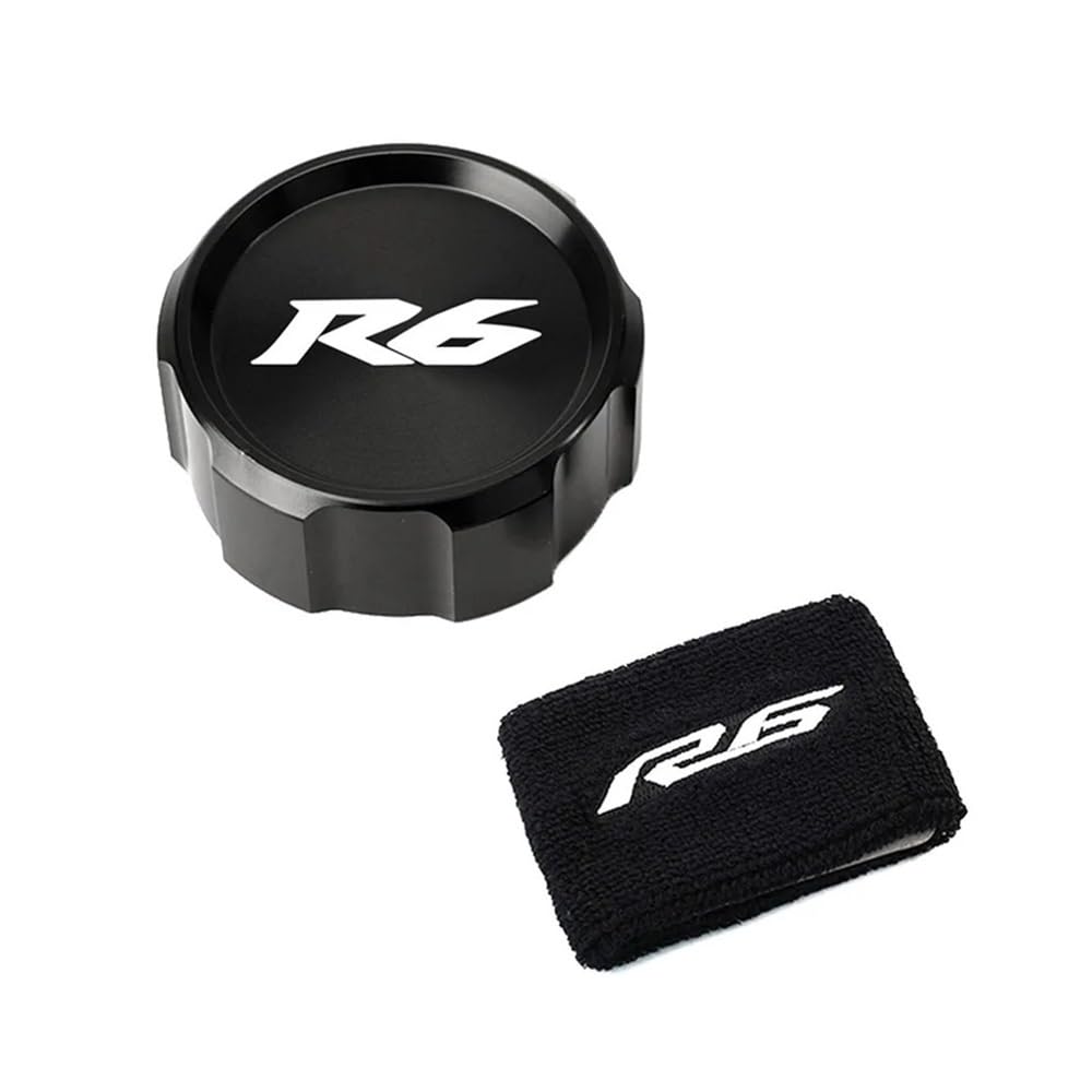 FUYRHP Ölbehälter Fluid Cap Für Y&amaha YZFR6 YZF R6 R6S 1999-2015 2005 2007 2010 Motorrad-Frontflüssigkeitsöl-Bremsbehälterdeckel-Abdeckung von FUYRHP