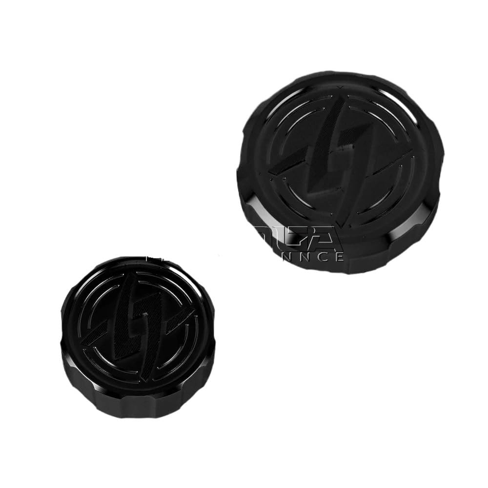 FUYRHP Ölbehälter Fluid Cap Master-Kappe für KA&WASAKI Z900RS / Cafe Ø50 mm Vorderradbremsflüssigkeitsbehälterdeckel Z900RS Z H2 Hinterradbremskupplungsflüssigkeitsbehälterdeckel von FUYRHP