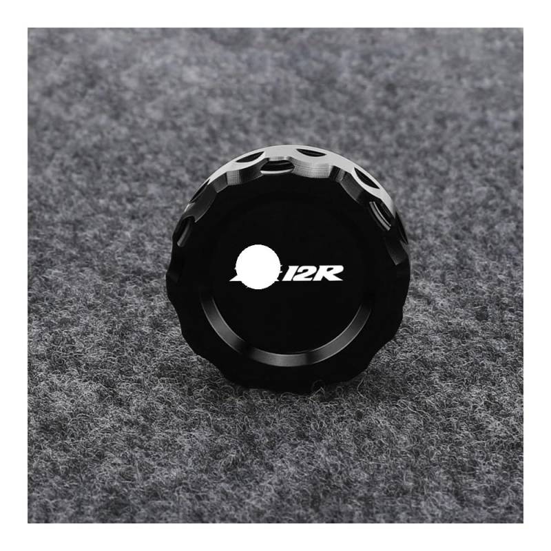 FUYRHP Ölbehälter Fluid Cap Motorrad-Bremsflüssigkeitszylinder-Hauptbehälter-Abdeckkappe Für K&awasaki Für Ninja ZX-12R ZX12R 2000 2001 2002 2003 2004 2005 2006 von FUYRHP