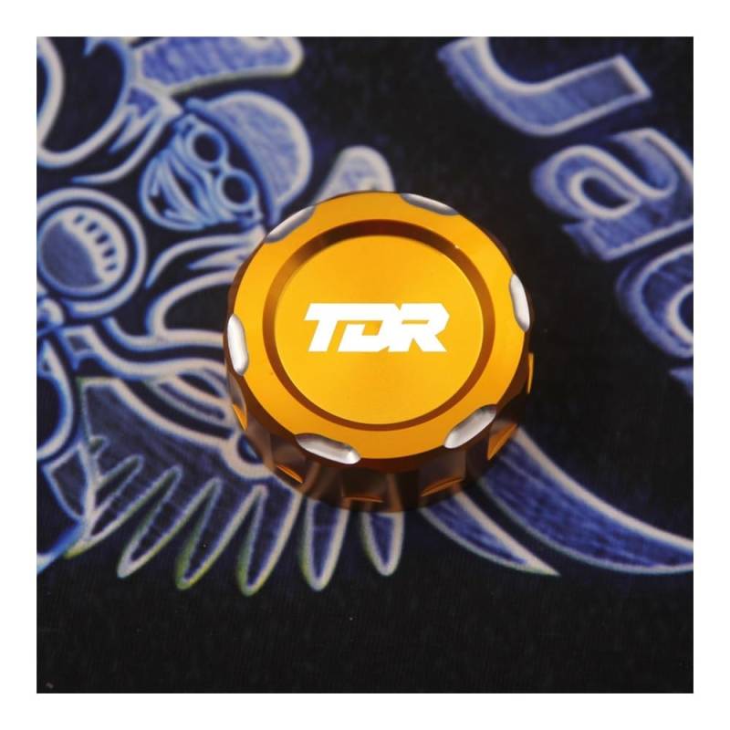 FUYRHP Ölbehälter Fluid Cap Motorrad CNC Hinten Brems Flüssigkeit Öl Reservoir Abdeckung Kappe Für Y&amaha TDR 125 TDR125 1993-2002 (1994 1995 1996 1997 1998 1999 2000 von FUYRHP