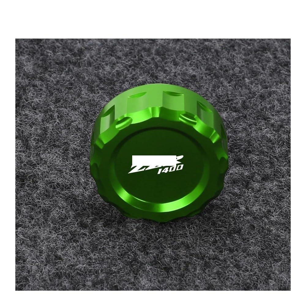 FUYRHP Ölbehälter Fluid Cap Motorrad CNC Hinten Brems Flüssigkeit Zylinder Reservoir Pumpe Abdeckung Kappe Für K&awasaki ZZR1400 ZZR 1400 2006 2007 2008 2009 2010 2011 von FUYRHP