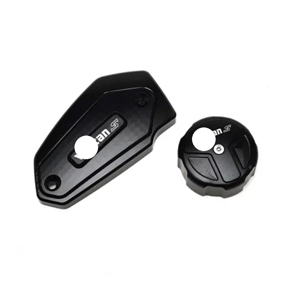 FUYRHP Ölbehälter Fluid Cap Motorrad CNC Hinten und Vorne Bremsflüssigkeitsbehälterdeckel Zylinderbucht Für K&awasaki Vu&lcan S 650 VN650 2015-2022 von FUYRHP