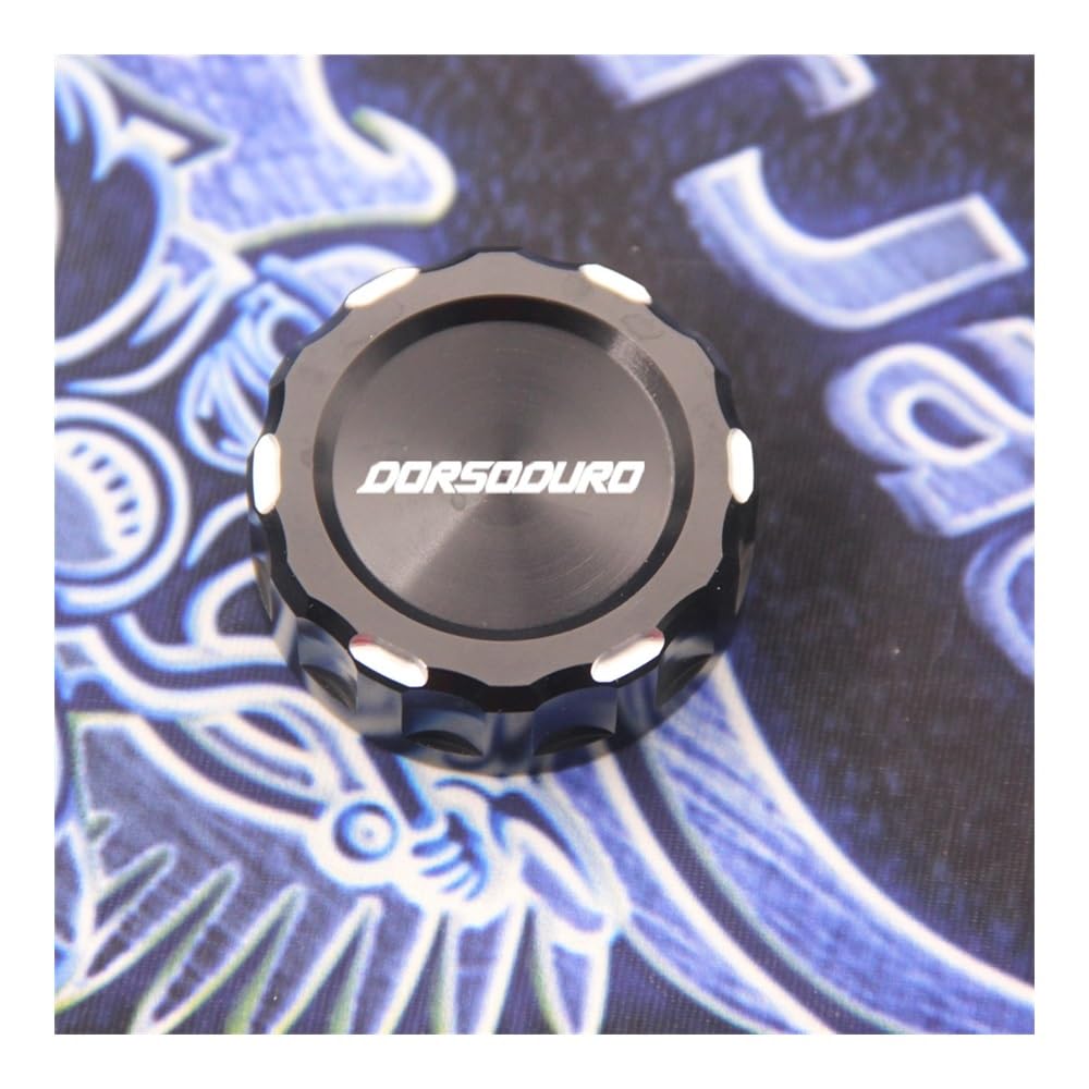 FUYRHP Ölbehälter Fluid Cap Motorrad CNC Hinterradbremsflüssigkeits-Ölbehälter-Abdeckkappe Für A&prilia SMV Dorsoduro 750 2008–2016, SMV Dorsoduro 900 2017–2018 von FUYRHP