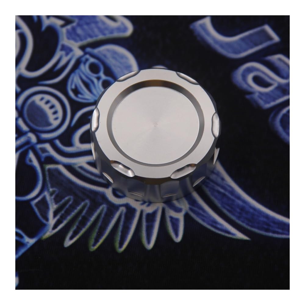 FUYRHP Ölbehälter Fluid Cap Motorrad CNC Hinterradbremsflüssigkeits-Ölbehälter-Abdeckkappe Für A&prilia SMV Dorsoduro 750 2008–2016, SMV Dorsoduro 900 2017–2018 von FUYRHP