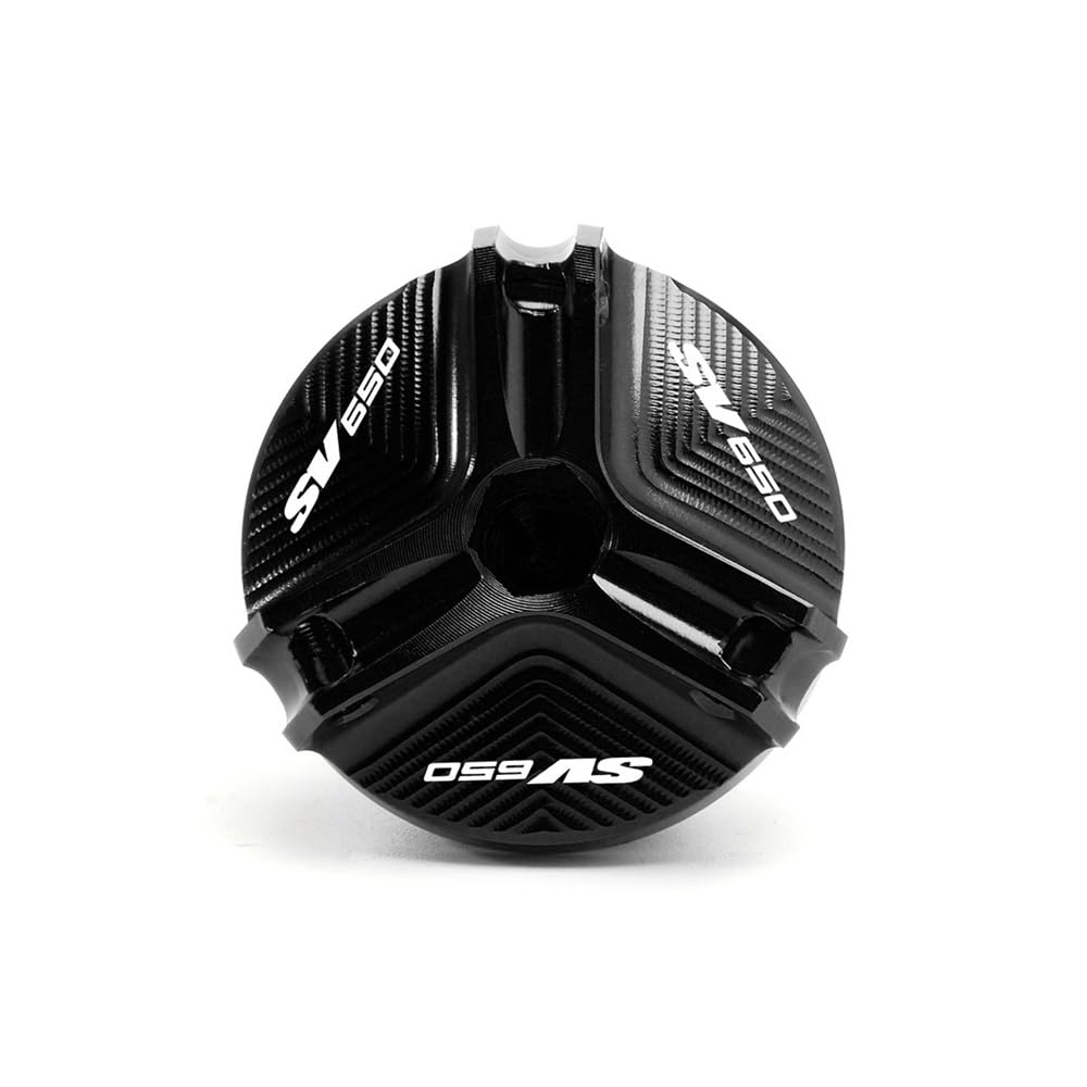 FUYRHP Ölbehälter Fluid Cap Motorrad CNC Vorderrad-Bremsflüssigkeitsbehälter-Abdeckung Für S&uzuki SV650 X/S/A SV 650 1999–2022 SV1000 Motoröl-Einfülldeckel von FUYRHP