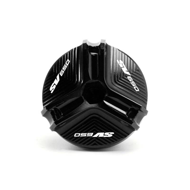 FUYRHP Ölbehälter Fluid Cap Motorrad CNC Vorderrad-Bremsflüssigkeitsbehälter-Abdeckung Für S&uzuki SV650 X/S/A SV 650 1999–2022 SV1000 Motoröl-Einfülldeckel von FUYRHP