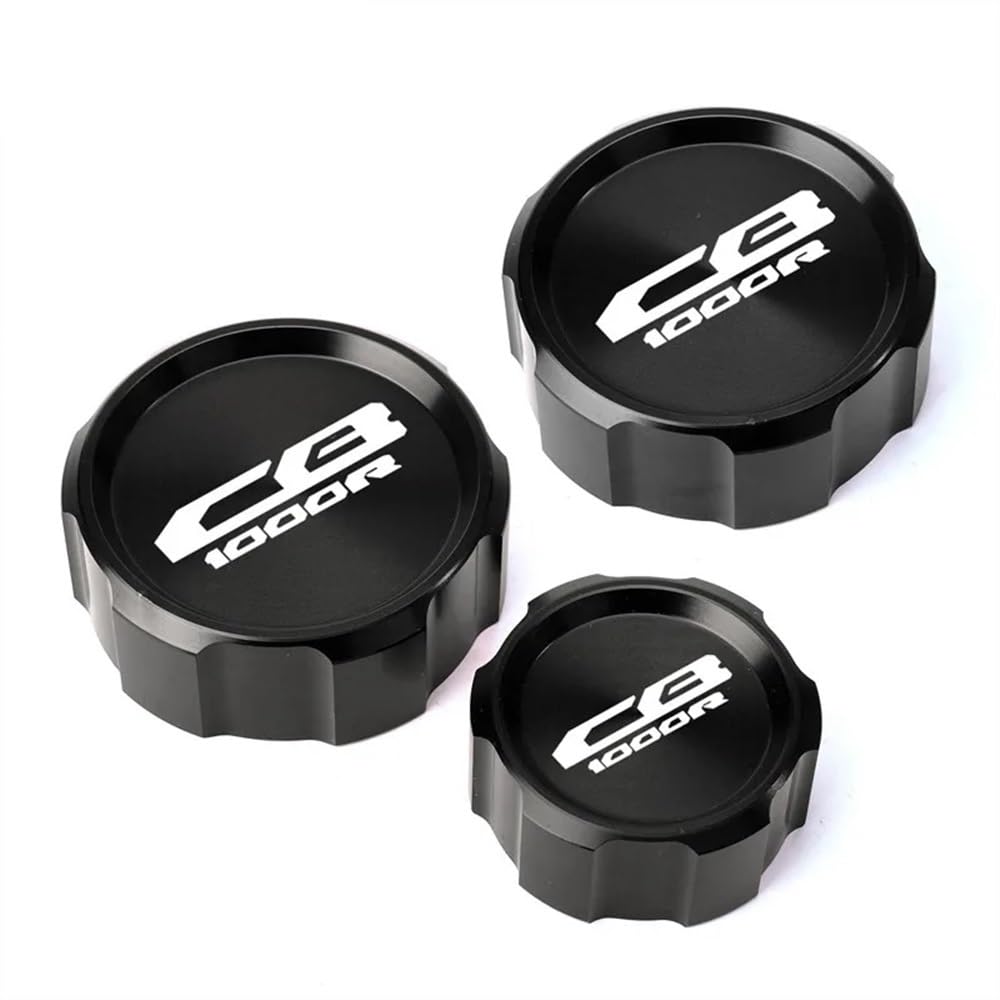 FUYRHP Ölbehälter Fluid Cap Motorradteile Für CB1000 R 2009–2016 CB 1000R CB1000R CNC Vorne Und Hinten Bremsflüssigkeitszylinder Master-Reservoir-Abdeckkappe von FUYRHP