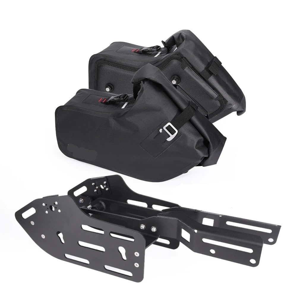 Motorrad Gepäckträger Motorrad Seite Tasche Lagerung Taschen Gepäck Rack Träger Montage Halterung Unterstützung Für CB750 Für Hornet 750 2023-2024 von FUYRHP