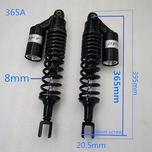 Motorrad-Stoßdämpfer hinten 320mm 335mm 355mm 365mm Motorcycle Shock ABSORBERS for Su&zuki Ya&maha K&awasaki Black von FUYRHP