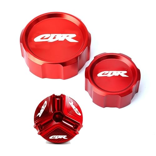 Ölbehälter Fluid Cap Für CBR1000RR 2004-2019 Motorrad CNC Aluminium Vorne Und Hinten Brems Reservoir Flüssigkeit Zylinder Abdeckung Motoröl Filter Kappe von FUYRHP