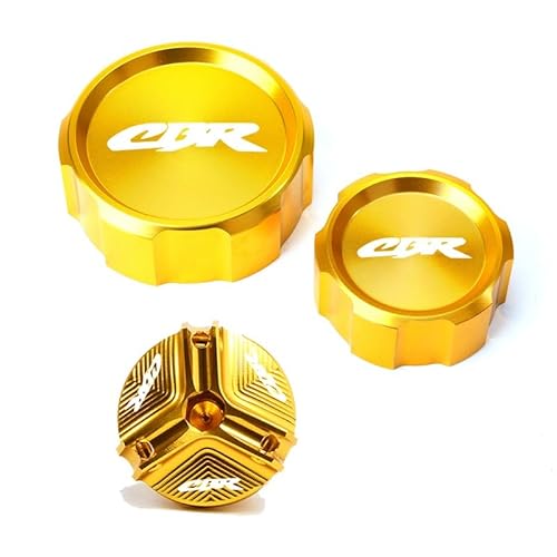 Ölbehälter Fluid Cap Für CBR1000RR 2004-2019 Motorrad CNC Aluminium Vorne Und Hinten Brems Reservoir Flüssigkeit Zylinder Abdeckung Motoröl Filter Kappe von FUYRHP