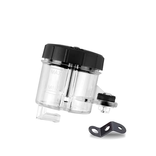 Ölbehälter Fluid Cap Universal Motorrad Vordere Bremse Kupplung Flüssigkeit Flasche Master Zylinder Öl Reservoir Tank Tasse Mit Halter Für von FUYRHP