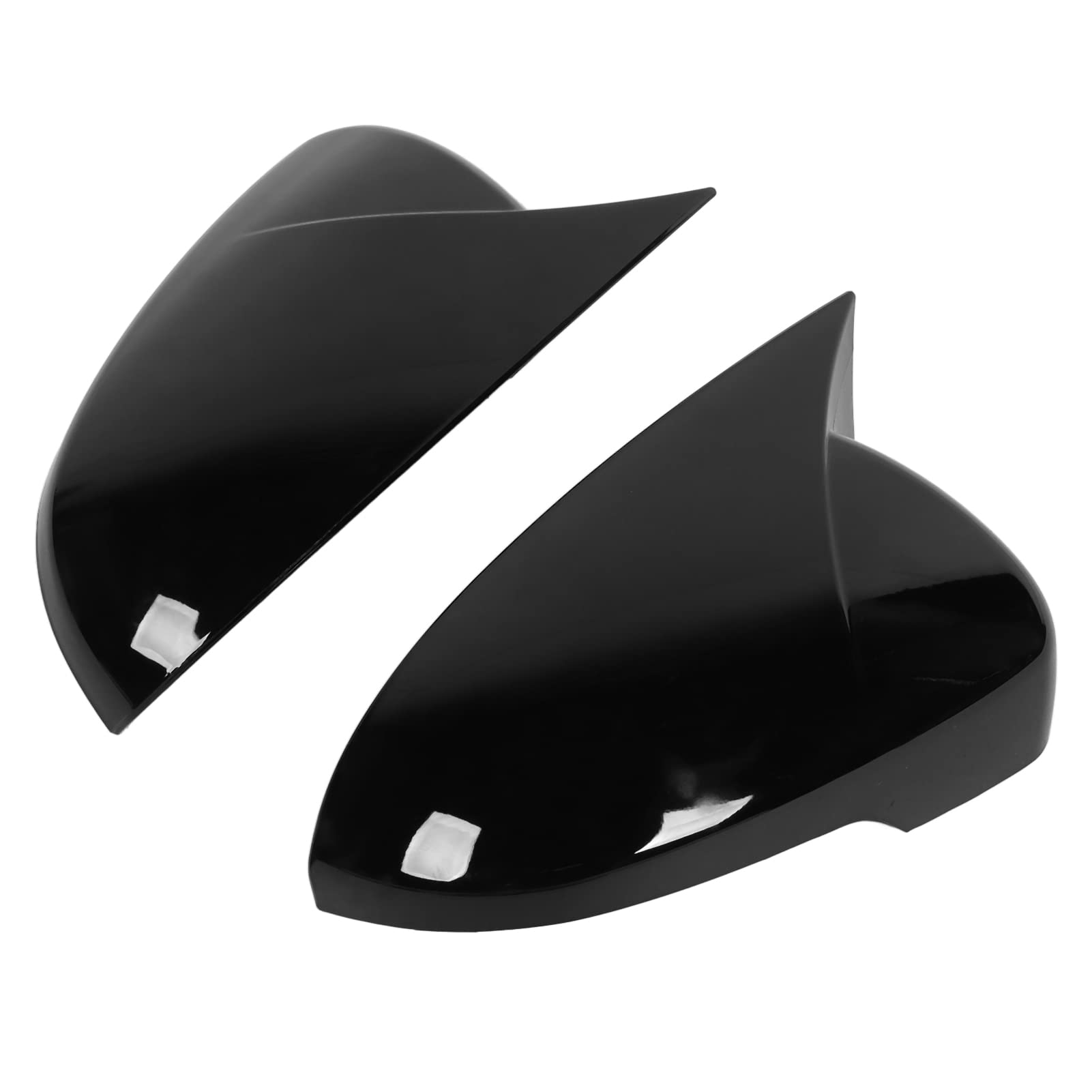 Horn Shape Door Mirror Covers - Sporty and ABS for Tucson 2019-2020 - Install for Car Enthusiasts (Black) von FUZHUI