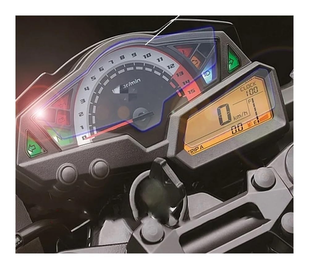 Instrumentenschutzfolie Für Ka&wasaki Z250 Ninja250 Ninja3001Pc Motorrad Geschwindigkeit Instrument Cluster Kratzschutz Film Displayschutzfolie von FVCMNJDGE