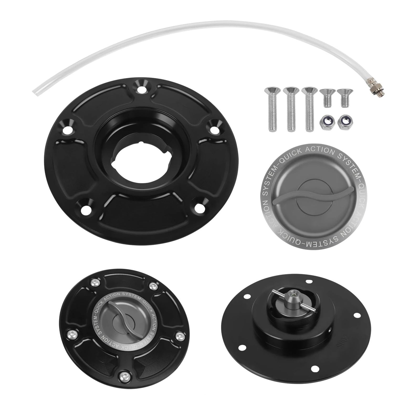 Motorrad Kraftstofftankdeckel Für Suz&uki Hayabusa GSXR 600 750 1000 K1-K8 SV650/X SV 1000/S Keyless Quick Release Motorrad Tank Kraftstoff Kappen Gas Abdeckung Fall von FVCMNJDGE