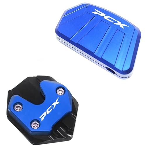 Motorrad Seitenständer Für HO&NDA PCX 160 Motorrad Seite Brace Pad Seitenständer Verlängerung Pad Kit Ständer Platte Enlarger Pad Set Motorrad Zubehör von FVCMNJDGE