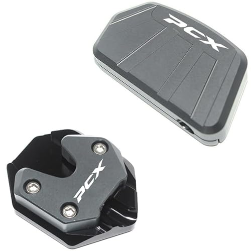 Motorrad Seitenständer Für HO&NDA PCX 160 Motorrad Seite Brace Pad Seitenständer Verlängerung Pad Kit Ständer Platte Enlarger Pad Set Motorrad Zubehör von FVCMNJDGE