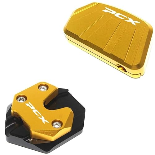 Motorrad Seitenständer Für HO&NDA PCX 160 Motorrad Seite Brace Pad Seitenständer Verlängerung Pad Kit Ständer Platte Enlarger Pad Set Motorrad Zubehör von FVCMNJDGE