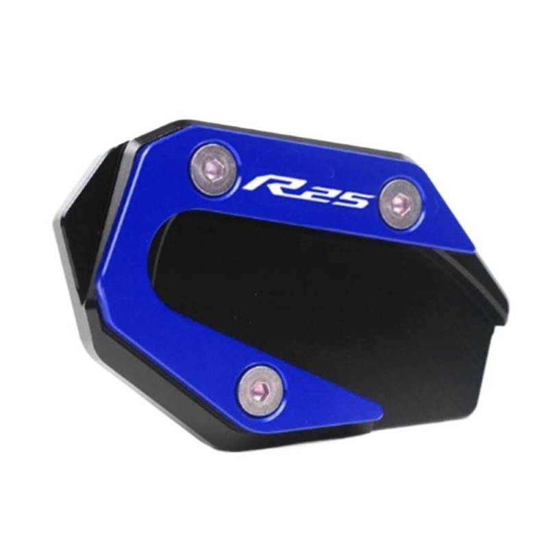 Motorrad Seitenständer Für YA&MAHA YZF-R3 YZF-R25 MT-03 MT-25 YZF MT R3 R25 Motorrad Kickstand Fuß Seitenständer Verlängerung Pad Stützplatte Vergrößern von FVCMNJDGE