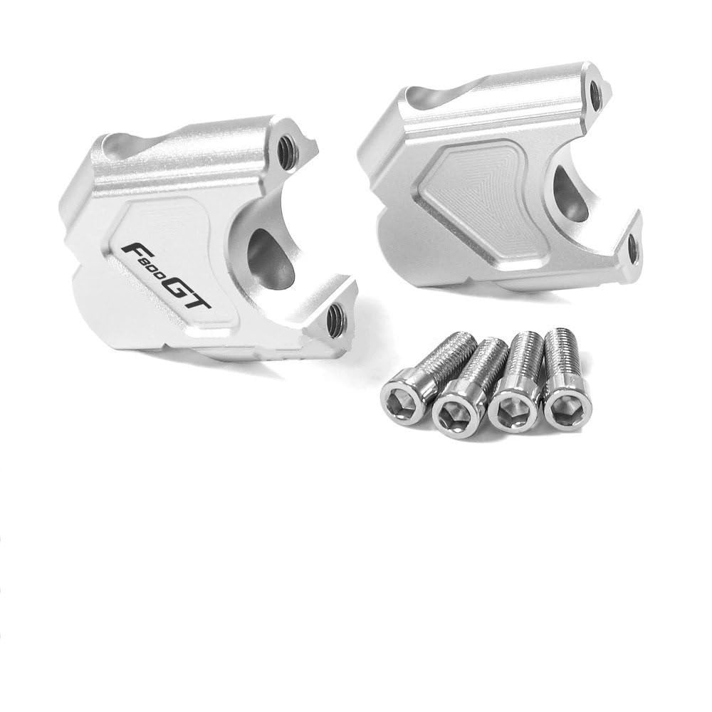 FVDHASVDO Motorrad Lenker Riser Erhöhen Bewegen Zurück Adapter Lenker Riser Clamp Für B&MW GT F800GT 2012 F800GS 2007-2017 ADV 2012-2017(Silver-F800GT) von FVDHASVDO