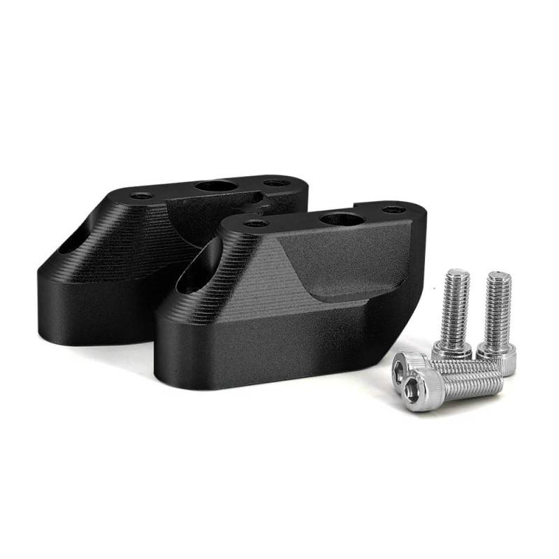 FVDHASVDO Motorrad Lenker Riser Motorrad Lenker Riser Clamp Zurück Bewegen Halterung Für B&MW R1200RS 2015-2020 R1250RS 2019-2021(Black-No Logo) von FVDHASVDO