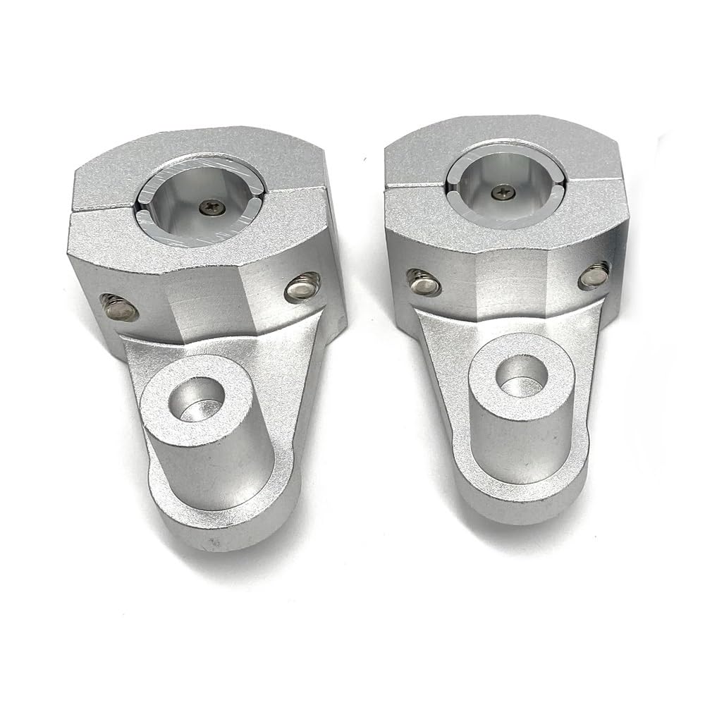 FVDHASVDO Motorrad Lenker Riser Motorrad Lenker Riser Mount Clamp Adapter Für B&MW R1200GS F800GS F700GS F650GS(Silver) von FVDHASVDO