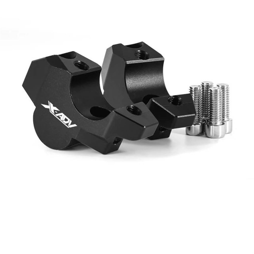 Motorrad Lenker Riser Lenker Riser Erhöhung Clamp Halterung Für H&ONDA XADV750 ADV 160 150 350 2017-2023(Black) von FVDHASVDO