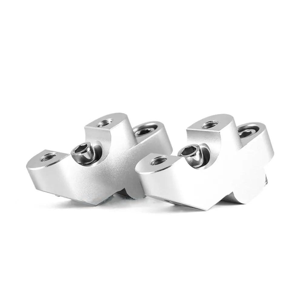 Motorrad Lenker Riser Motorrad Zubehör Riser Hebe Lenker Clamp Für H&ONDA NC750X 2016-2021 CB500X CB500F CB300F(Silver-No Logo) von FVDHASVDO