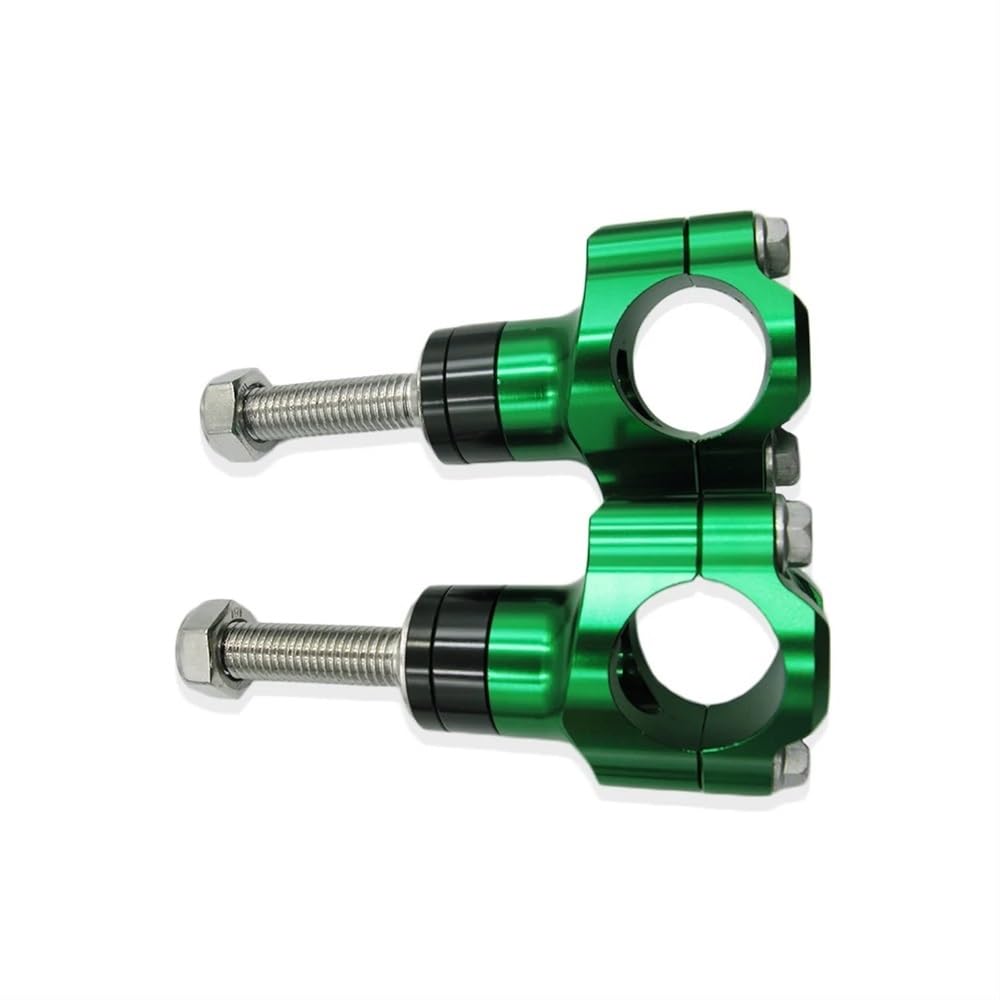 Motorrad Lenker Riser Universal Motorrad Lenker Steigleitungen Einstellbar Für H&ONDA Für Y&AMAHA Für KA&WA&SAKI Für Suzuki(Green) von FVDHASVDO