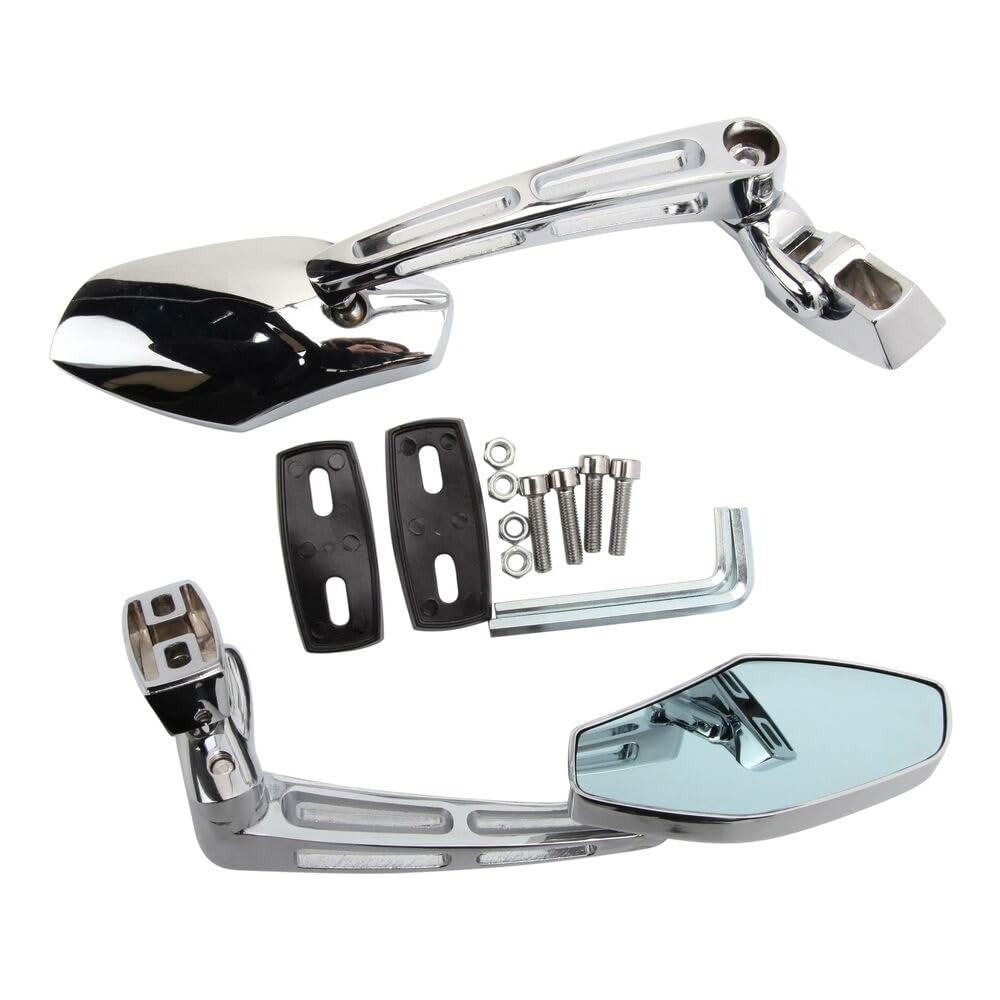 Motorrad spiegel Motorrad-Rückseitenspiegel Für Suzuki Hayabusa GSX1300R 1999–2012 2009 2010 GSX1300R(Chrome1) von FVDHASVDO