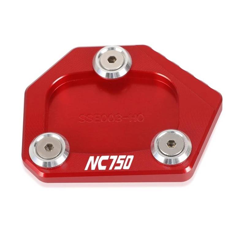 Seitenständer Vergrößerer Motorrad Für NC750 S/X NC 750 2014 2015 2016 2017 2018 2019 Motorräder CNC Seite Stehen Enlarger Platte ständer Vergrößern Erweiterung(NC750-2) von FVDHASVDO