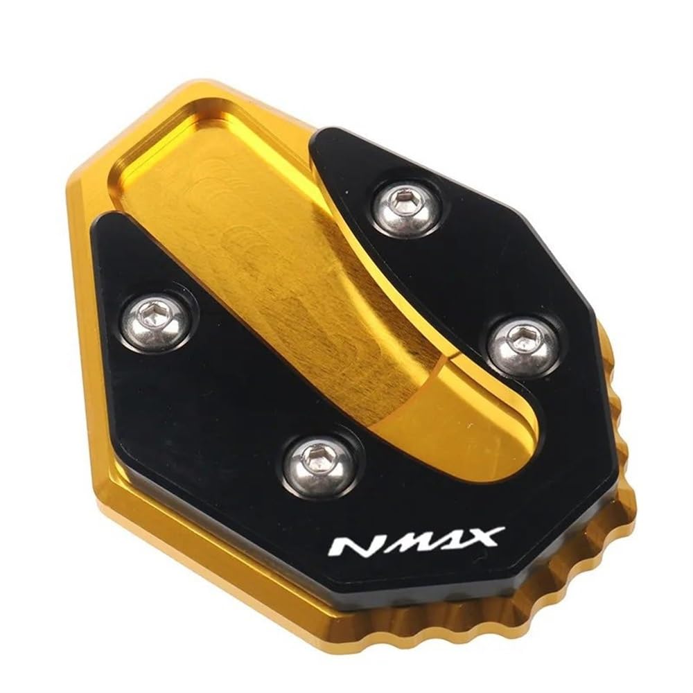 Seitenständer Vergrößerer Motorrad Für NMAX155 NMAX125 N-MAX155 NMAX N-MAX 155 125 2020-2023 Motorrad CNC Kickstand Seitenständer Ständer Verlängerung Enlarger Pad(11) von FVDHASVDO