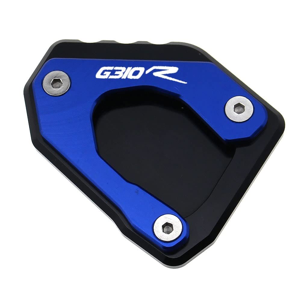 Seitenständer Vergrößerer Motorrad Motorrad Kickstand Verlängerungsplatte Fuß Seitenständer Vergrößern Pad Für B&MW G310R G 310R G 310R 2017 2018 2019(Blue7) von FVDHASVDO