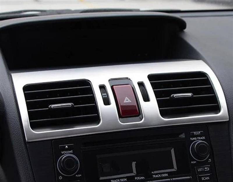 FVGOKMNA Auto Air Vent Abdeckung Kompatibel Mit Subaru Für Forester 2013 2014 2015 2016 2017 2018 Autozubehör Schalter Vent Outlet Air Condition Panel Control Trim Frame(2013-2015) von FVGOKMNA