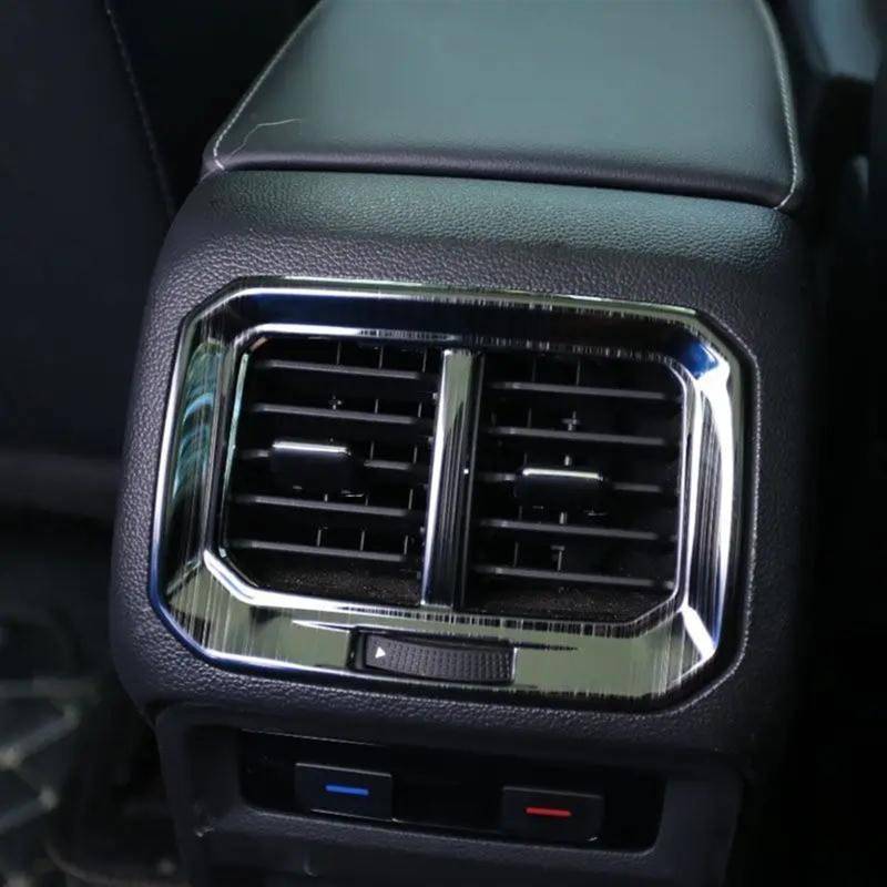 FVGOKMNA Auto Air Vent Abdeckung Kompatibel Mit VW Für Tiguan MK2 2016–2022 2017 2018, Autozubehör, Auto-Armlehnenbox Hinten, Klimaanlage, AC-Auslass, Lüftungsrahmen, Abdeckungsverkleidung(2) von FVGOKMNA