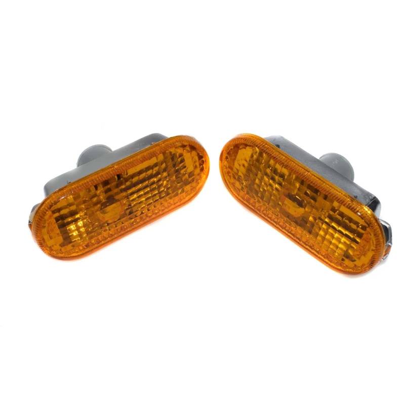 FVGOKMNA Seitenblinker Kompatibel mit VW für Transporter T5 2003–2007 für Golf Blinkerleuchte im Kotflügel, bernsteinfarben 3B0949117 3B0949117B(2 pcs) von FVGOKMNA