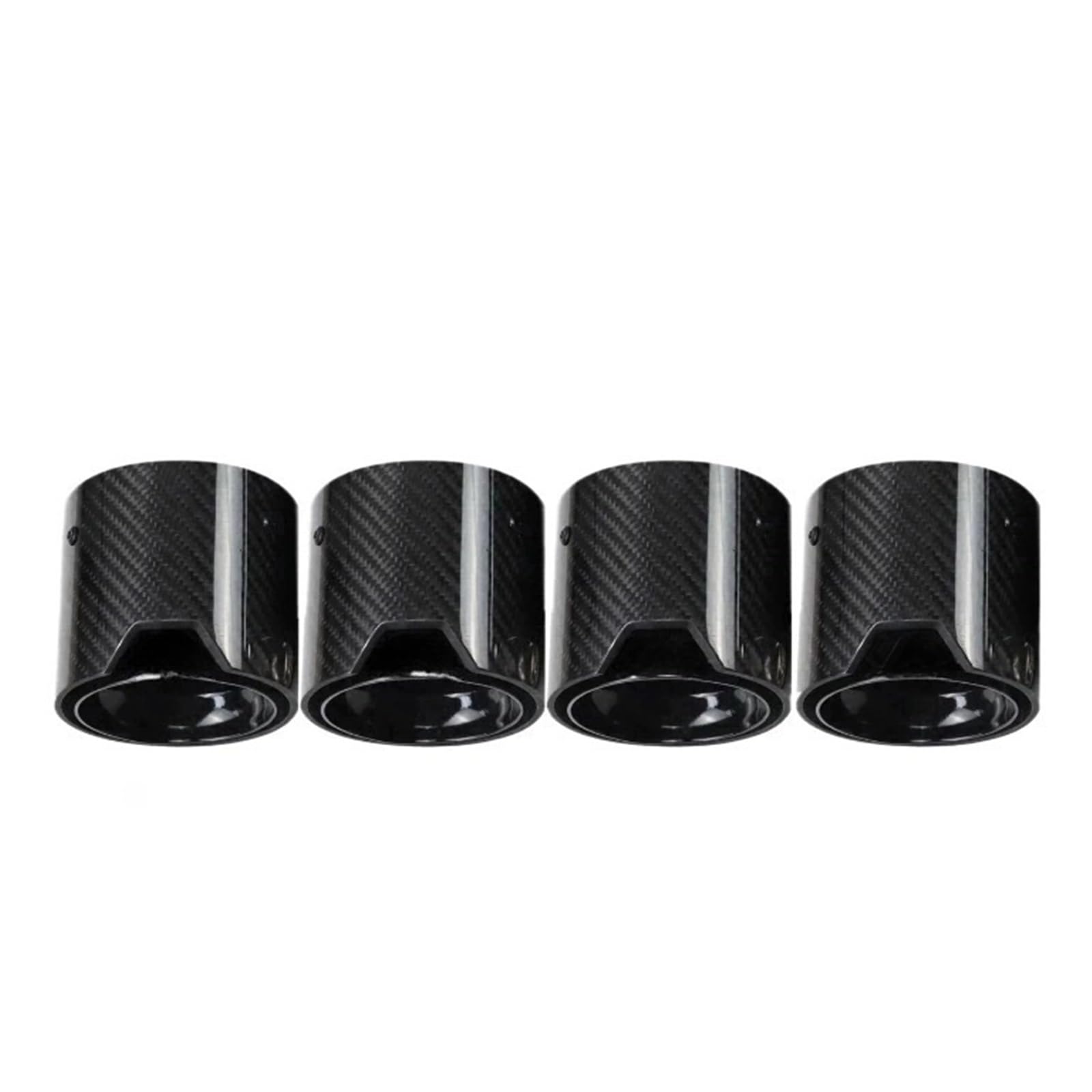 4-teiliges Auspuffendrohr aus Kohlefaser, kompatibel mit BMW -G80G82, Auto-Schalldämpfer, Modifizierung und Aufrüstung des Auspuffendrohrs, Auto-Dekorationsdüse(4pcs Black) von FWNERGUL