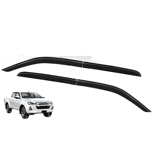 4PCS Sonne Regen Schutz Fenster Visier Wetter Schild Kompatibel for Isuzu -DMAX 2020 2021 2022 2023 4X4 Auto zubehör von FWNERGUL