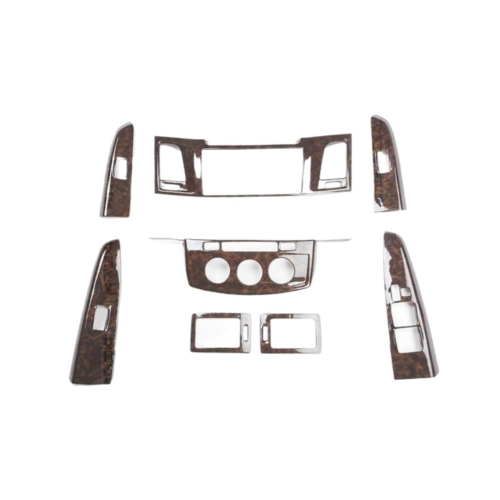 Abdeckungsaufkleber Kompatibel for Toyota -Hilux -Fortuner Auto-Styling 8 Stück Carbonfaser-Innenteile Dekorationsabdeckungsaufkleber(B Model) von FWNERGUL