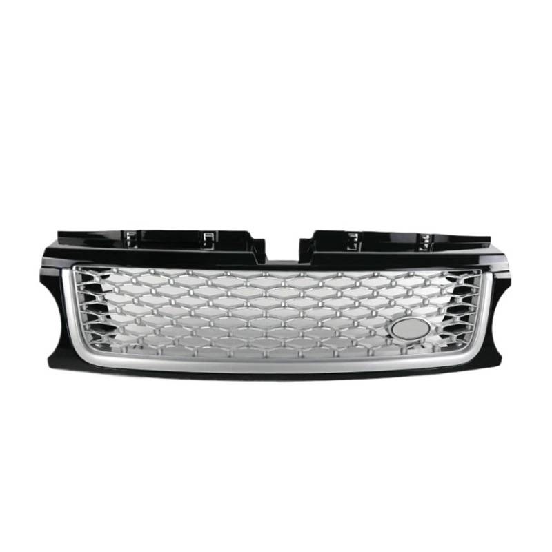 Auto-Frontstoßstangengrill, kompatibel mit Range Rover-Sport 2010–2013 L320, Grills, Autoteile, Autozubehör(Black Silver Silver) von FWNERGUL