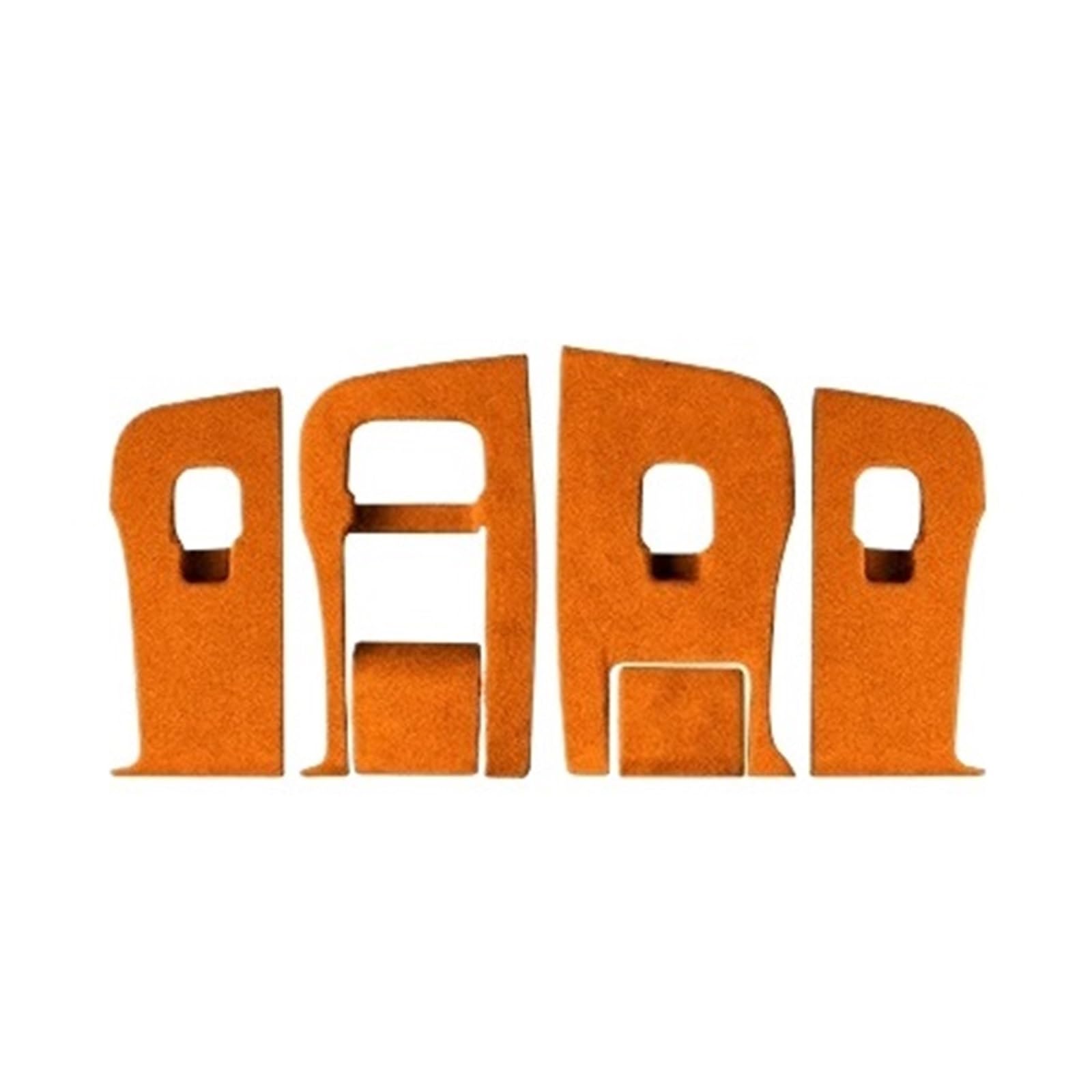 Autofensterheberschalter Bedienfeldknopf Dekorativer Aufkleber Wildleder Kompatibel for Tesla -Modell 3 Modell Y(Orange) von FWNERGUL