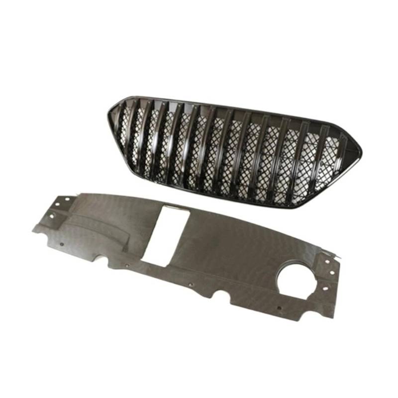 FWNERGUL Kompatibel for Hyundai -IX35 2010–2013, ABS mit oder ohne Lichter, Frontgrill, Kühlergrill, Rahmenverkleidung, Auto-Styling, Kühlergrill dekorieren(Black Without lamp) von FWNERGUL