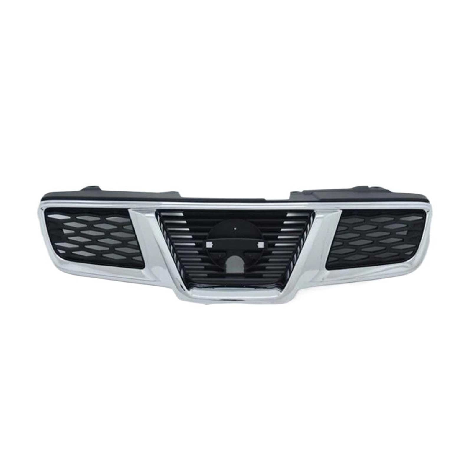 FWNERGUL Schwarzer ABS-Chrom-Honey-Stoßfänger-Netzgrill, vorderer Autogrill, kompatibel mit Nissan -Qashqai J10 2007 2008 2009 2010 2011 2012 2013 2014(Type1) von FWNERGUL