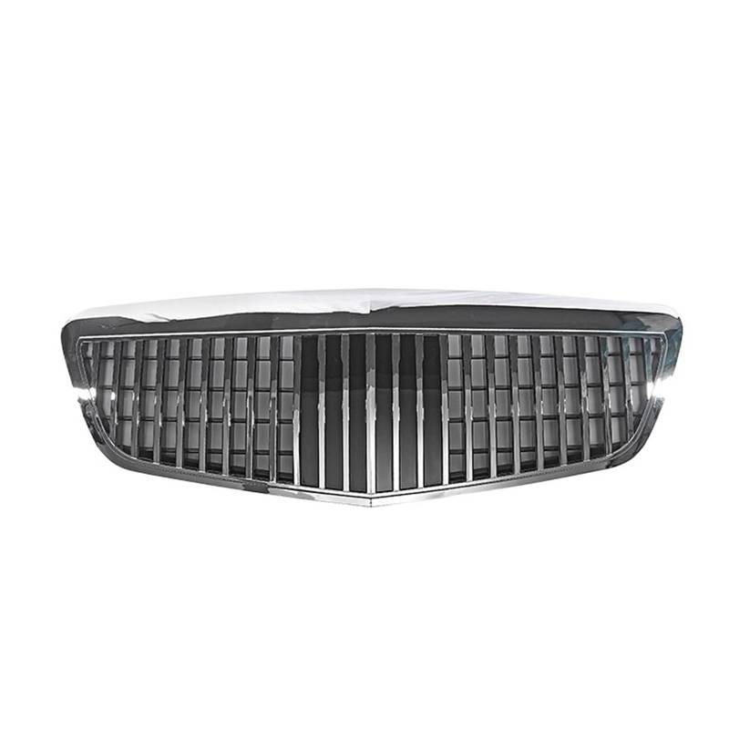 Frontgrill Racing Grill kompatibel for Mercedes-Benz W221 S-Klasse S320 S350 S450 S500 S63 S65 2009–2013. Kompatibel for Maybach(Silver) von FWNERGUL