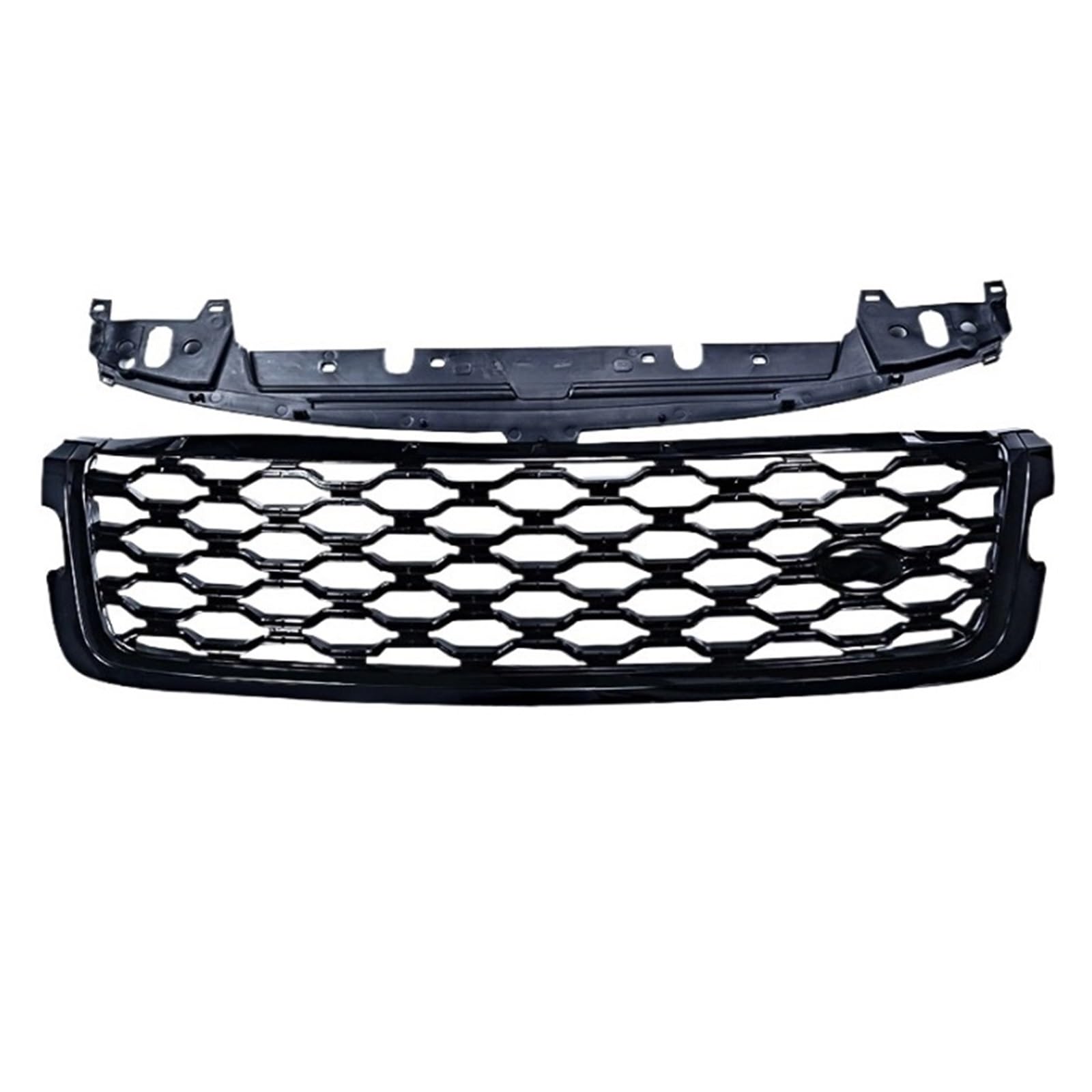 Frontgrill-Renngrills kompatibel for Land Rover, kompatibel for Range Rover -Velar L560 2017-2024 Upgrade-Stil Kühlergrill-Zubehör(Black and White) von FWNERGUL