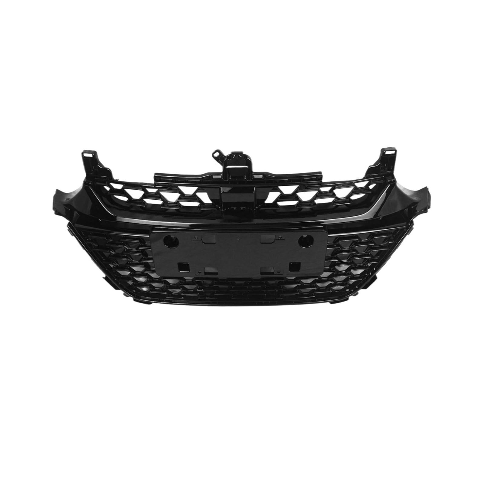 Frontgrill kompatibel for Accord 2018 2019 2020 4-Türer, Renngrill im Waben-Stil, schwarzes Auto, obere Stoßstange, Haube, Netz-Body-Kit-Gitter von FWNERGUL