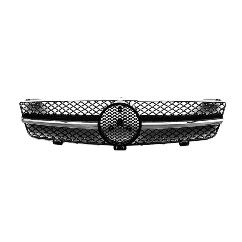 Frontstoßstange Racing Grill Center Hood Grille kompatibel for Mercedes-Benz CLS-Klasse W219 CLS350 CLS500 CLS550 SLS600 CLS63 AMG 2008–2010(Silver) von FWNERGUL