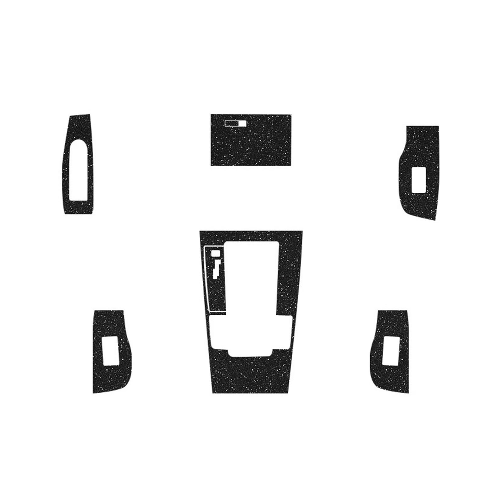 Kompatibel for Mazda 3 BN BM BP 2013-2025 Auto Innen Aufkleber Hebe Fenster Panel Aufkleber Getriebe Box Schutz Film Auto(Flashpoint Black19-25) von FWNERGUL