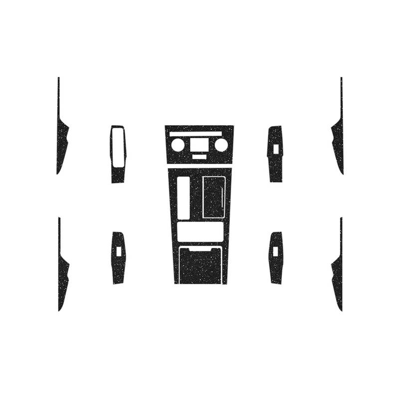 Kompatibel mit Chery EXEED LX 2019-2025 Auto-Innenaufkleber, Hebefensterverkleidung, Aufkleber, Getriebe, innerer Türgriff, Schutzfolie(Flash Point Black) von FWNERGUL